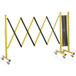 Barrière rétractable raya jaune et noir L 4000 mm H 1000 mm - Was Germany
