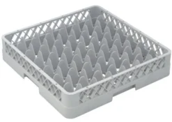 Base 49 Compartiments 500 x 500 x 100mm - Casier de Lavage pour verres - Gris - Matériel CHR Pro