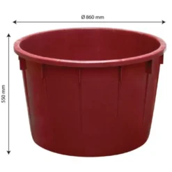 Bassine œnologique 860 x 550 mm 225 L - bordeaux - Gilac