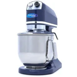Batteur Mélangeur - 7 L - 2 kg de Pâte - Bleu Acier - Maxima
