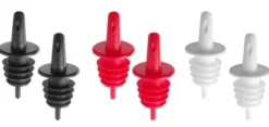 Bec-verseur à écoulement libre - set de 6 Bar up 2 noir 2 blanc 2 rouge - Hendi