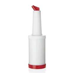 Bec verseur graduée et flacon de conservation 1 L rouge H 320 mm Ø 90 mm - Was Germany