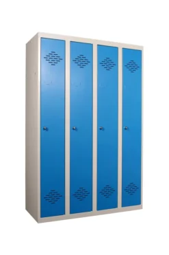 Bloc 4 Vestiaires Soudés Industrie Propre - L 1200 mm