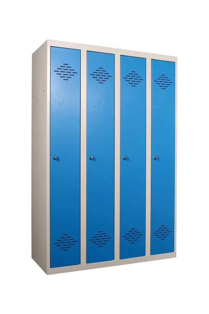 Bloc 4 Vestiaires Soudés Industrie Propre - L 1200 mm
