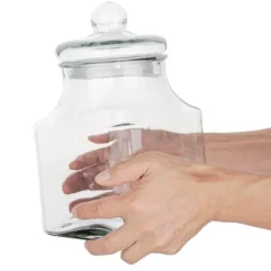 Bocal à Biscuits Carré en Verre 2,9 Litres - Olympia