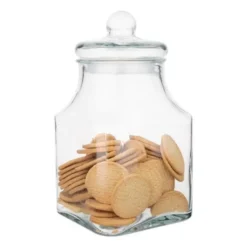 Bocal à Biscuits Carré en Verre 2,9 Litres - Olympia