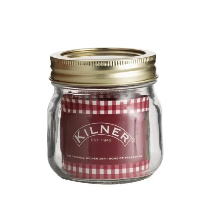 Bocal en verre pour conserves couvercle à vis - Kilner 250 ml