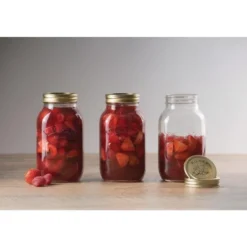Bocal en verre pour conserves couvercle vis - Kilner 1 L