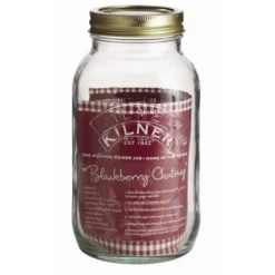Bocal en verre pour conserves couvercle vis - Kilner 1 L