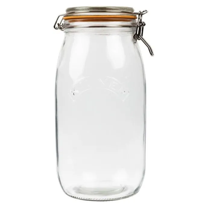 Bocal pour conserves en verre avec clip - Kilner 3 L