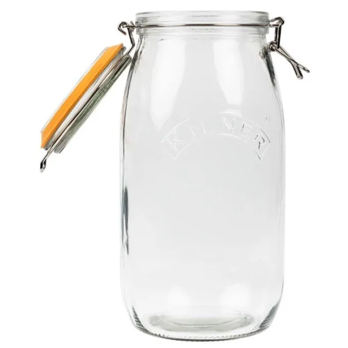 Bocal pour conserves en verre avec clip - Kilner 3 L