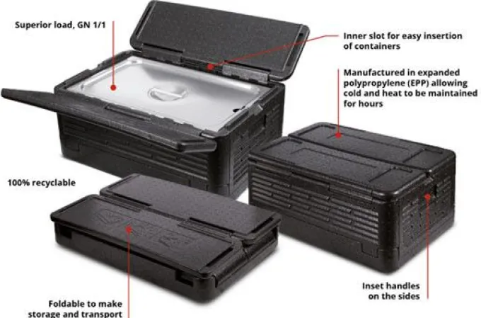 Boite de stockage et conservation pliable polypropylène - Pujadas