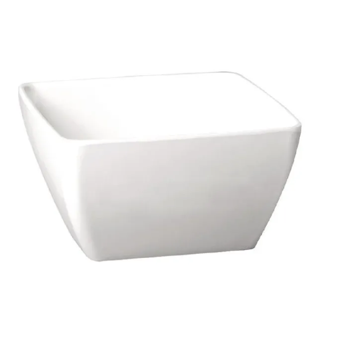 Bol carré en mélamine blanc Pure 400 ml - APS