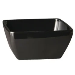 Bol carré en mélamine noir Pure 400 ml - APS