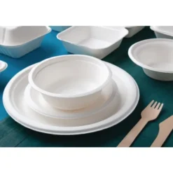 Bol en Bagasse Compostable 300 ml - Lot de 50 - Fiesta Green