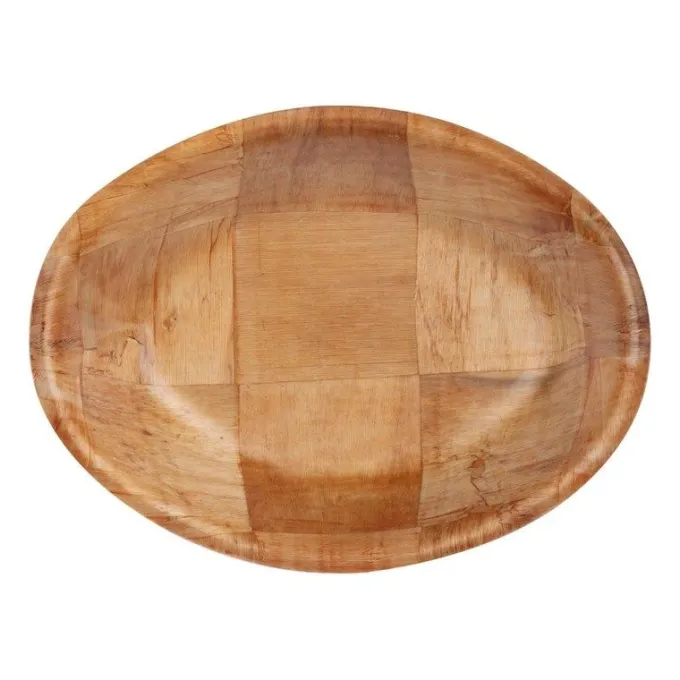 Bol ovale en bois grand