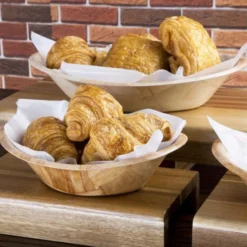 Bol ovale en bois grand