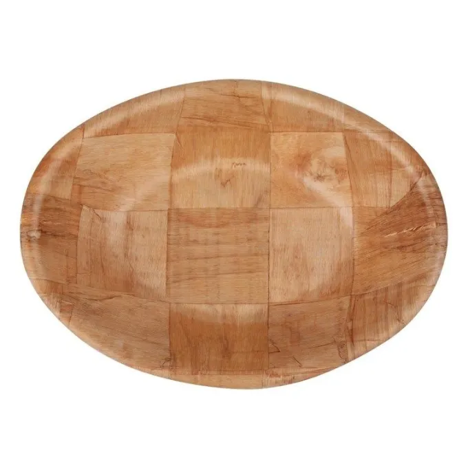 Bol ovale en bois grand