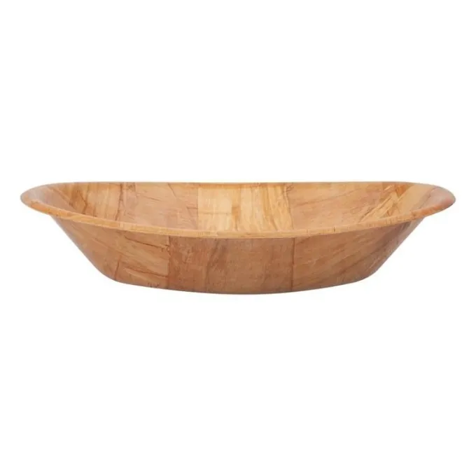 Bol ovale en bois grand