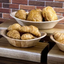Bol ovale en bois grand