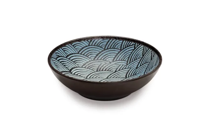 Bol Rond Mélaminé Motifs Bleus Ø 17 cm - Pujadas