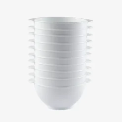 Bols à anses 50 cl - Lot de 10 - blanc - Gilac