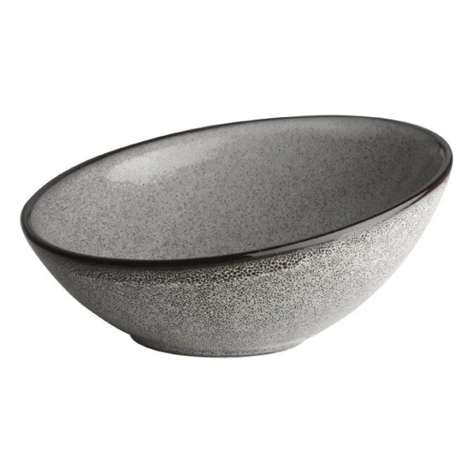 Bols Inclinés pour Bar Restaurant Porcelaine 215 mm - Lot de 6 - Olympia Mineral
