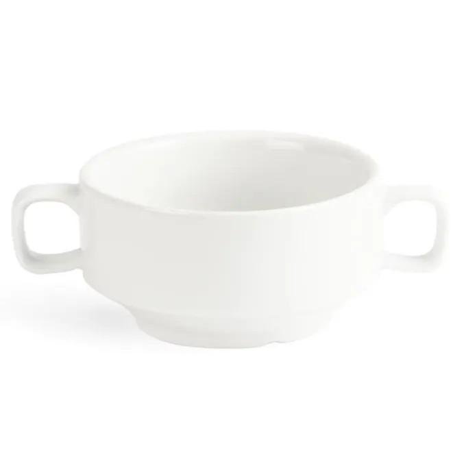 Bol à Soupe avec Anses Blancs 115mm - Boite de 6 - Olympia