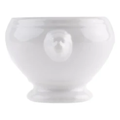 Bols à soupe tête de lion blancs 105mm Olympia - Boite de 6
