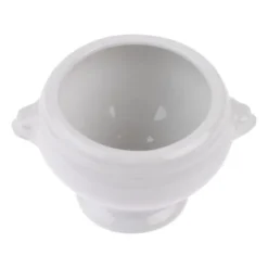 Bols à soupe tête de lion blancs 105mm Olympia - Boite de 6