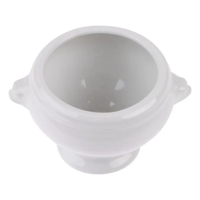 Bols à soupe tête de lion blancs 105mm Olympia - Boite de 6