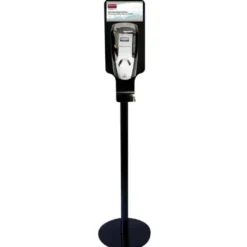 Borne d'Hygiène Noire avec Support - Rubbermaid