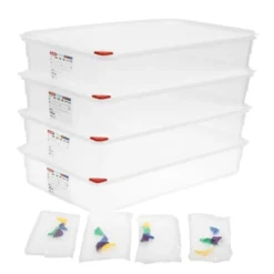 Boîte alimentaire avec couvercle GN 1 /1 - Araven 13,7 L - Lot de 4