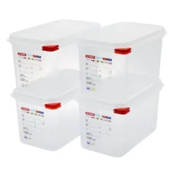 Boîte alimentaire 4,3 L - Araven GN 1/4 - Lot de 4