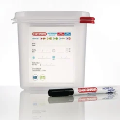 Boîte Alimentaire 2,6 Litres GN 1/6 - Lot de 4 - Araven