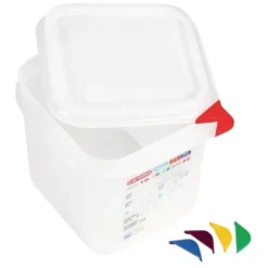 Boîte Alimentaire 2,6 Litres GN 1/6 - Lot de 4 - Araven