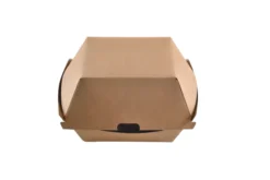 Boîte burger en carton à micro-cannelure 13,5 x 12,5 x 8,5 cm - 300 unités - Betik