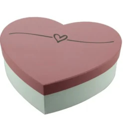 Boîte Carton Coeur Jeu de 2 Lot de 12 - Créapak