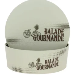 Boîte Carton Ronde Empilable Balade Gourmande Ø26 Lot de 20 - Créapak