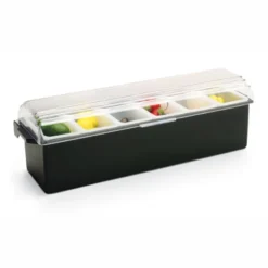 Boîte à Condiments Plastique 6 Compartiments - Pujadas