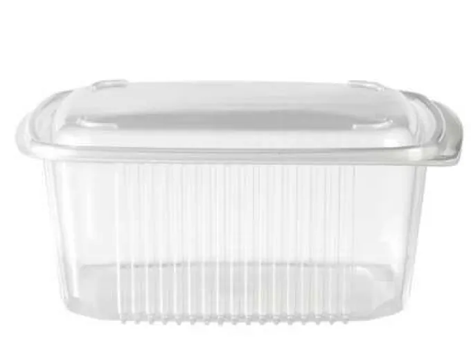 Boîte à Couvercle PP Transparente à Charnière 1500cc - 6x50 - Isap France