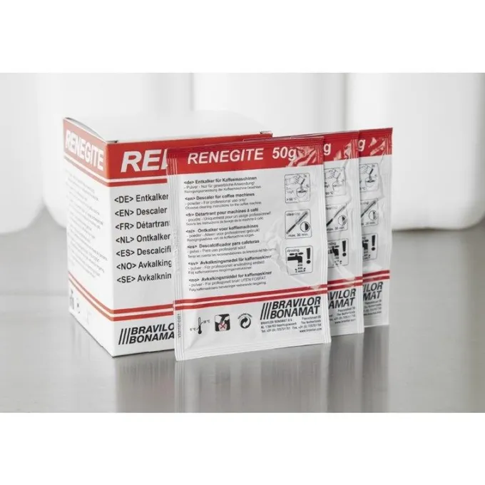 Boîte de 15 Sachets de Détartrant 50g - Bravilor Renegite