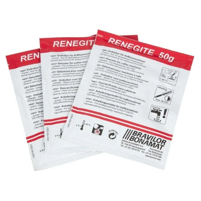 Boîte de 15 Sachets de Détartrant 50g - Bravilor Renegite