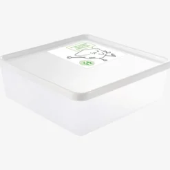 Boîte hermétique 2,5 L + couvercle blanc - lot de 6 - Gilac