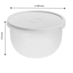Boîte hermétique ronde 2 L - transparente - Gilac