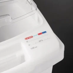 Boîte à ingrédients avec roulettes transparente - Araven 80 L
