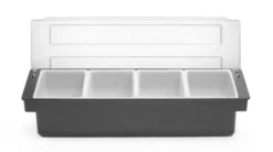 Boîte à ingrédients - 4 bacs Bar up 480x150x(H)100mm - Hendi
