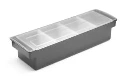Boîte à ingrédients - 4 bacs Bar up 480x150x(H)100mm - Hendi