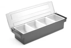 Boîte à ingrédients - 4 bacs Bar up 480x150x(H)100mm - Hendi