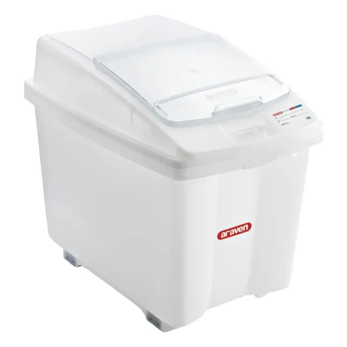 Boîte à ingrédients transparente avec roulettes - Araven 100 L